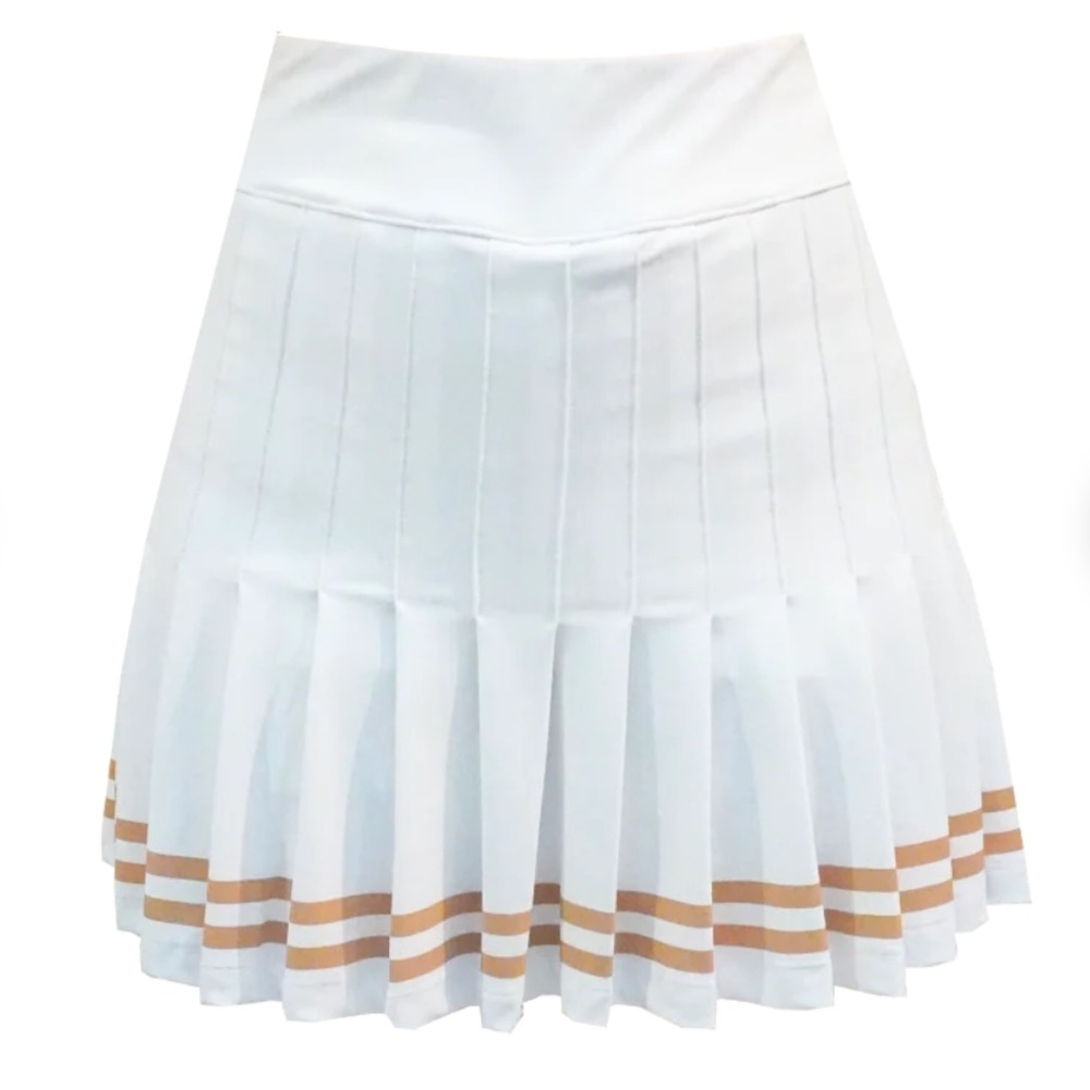Smith & Quinn Gwen Skort White with Camel Stripes